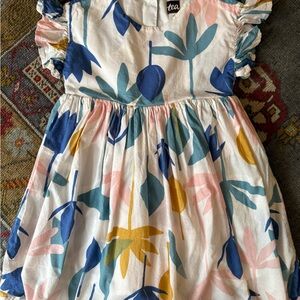 Tea Collection Kids Dress - Blue, Pink, Yellow